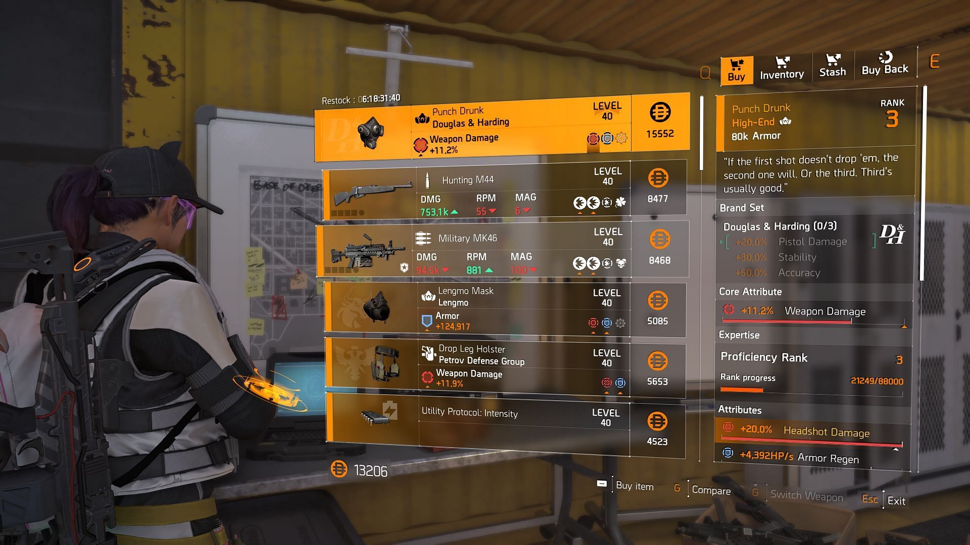 The Division 2 vendor found at the Castle Settlement (Image via Sportskeeda Gaming || Ubisoft)